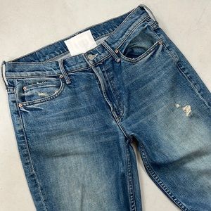 Mother denim “the flirt” mid rise straight leg